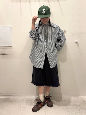 「ハーフパンツ」｜anzさん（レディース・148cm）の春コーディネート