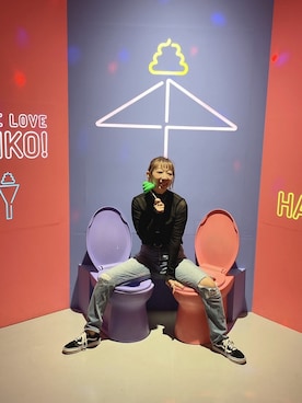 「うんこミュージアム」｜mameさん（レディース・157cm）の春コーディネート