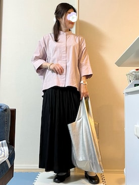 「MB（エムビー）のアイテム（バッグ）」を使った、ぺこ絵@ちょっとお休みさん（レディース・159cm）の春コーディネート