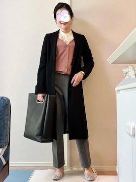 「MB（エムビー）のアイテム（バッグ）」を使った、ぺこ絵@ちょっとお休みさん（レディース・159cm）の秋コーディネート