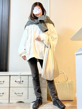 「MB（エムビー）のアイテム（バッグ）」を使った、ぺこ絵@ちょっとお休みさん（レディース・159cm）の秋コーディネート