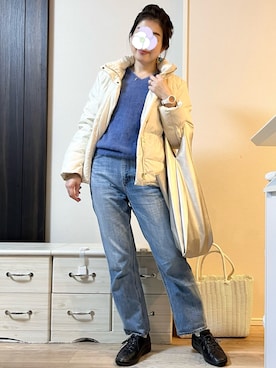 「n.（エヌ）のアイテム」を使った、ぺこ絵@ちょっとお休みさん（レディース・159cm）の冬コーディネート