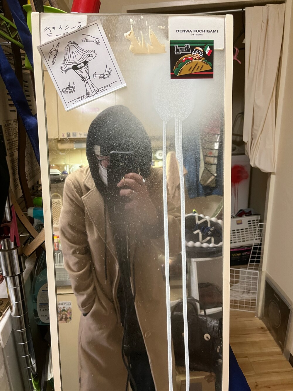 「PLEASURESのアイテム（ジャケット/アウター、ベージュ系）」を使った、nippar28さん（メンズ・50cm）の秋コーディネートの1枚目の写真