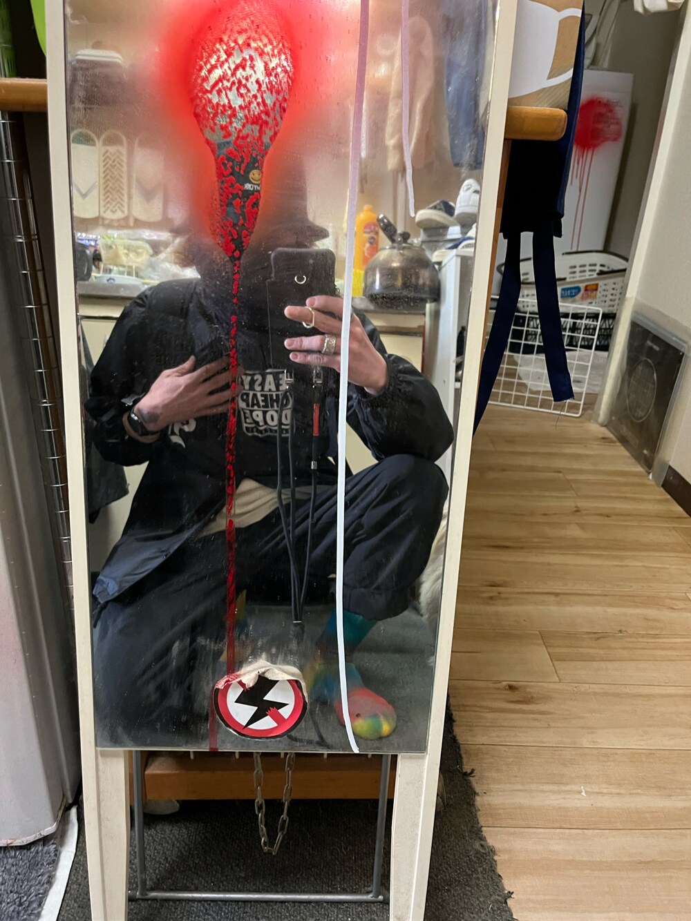 「ECD コーチジャケットのアイテム（ジャケット/アウター、ブラック系）」を使った、nippar28さん（メンズ・50cm）の秋コーディネートの1枚目の写真