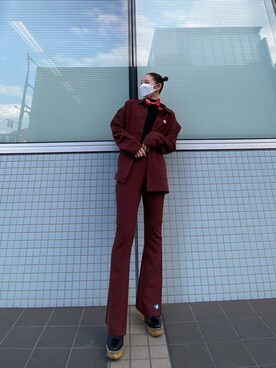 「LIVE」｜「アイテム（ジャケット/アウター）」を使った、naさん（レディース・158cm）の冬コーディネート