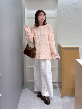 「LOWRYS FARM（ローリーズファーム）のアイテム（ハンドバッグ）」を使った、MIKAさん（レディース・165cm）の秋コーディネート