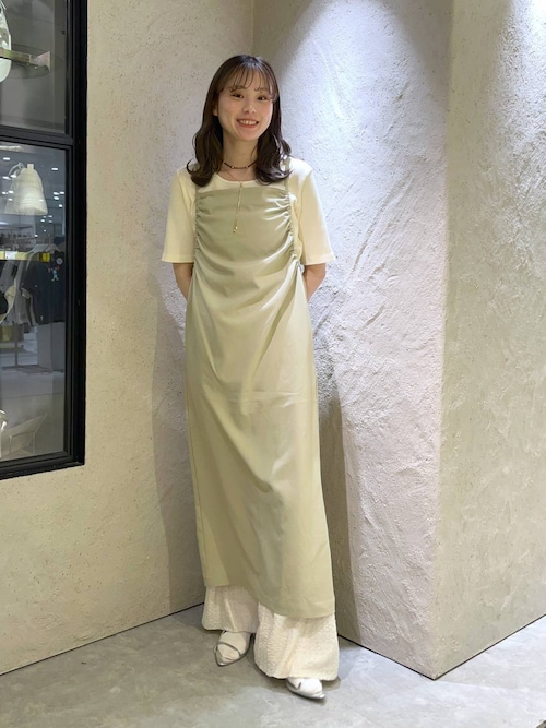 セール】サイドギャザーキャミワンピース 327238（ワンピース