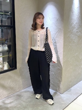 「LOWRYS FARM（ローリーズファーム）のアイテム（トートバッグ）」を使った、MIKAさん（レディース・165cm）の秋コーディネート