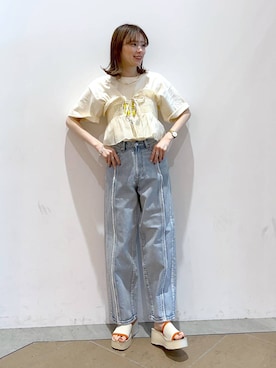 「アイテム（その他トップス）」を使った、MIKAさん（レディース・165cm・20代）の春コーディネート