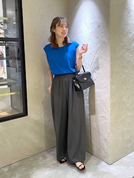 「アイテム（ボストンバッグ）」を使った、MIKAさん（レディース・165cm・20代）の夏コーディネート