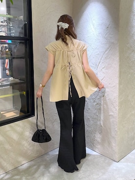 「LOWRYS FARM（ローリーズファーム）のアイテム（シャツ/ブラウス）」を使った、MIKAさん（レディース・165cm）の夏コーディネート