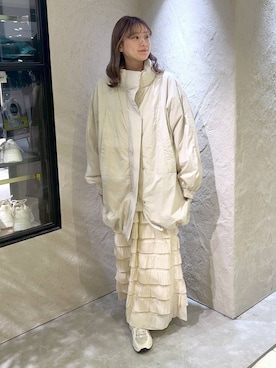 「アイテム（ブルゾン）」を使った、MIKAさん（レディース・165cm・20代）の秋コーディネート