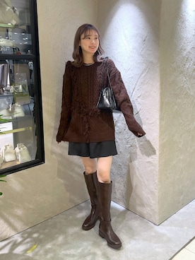 「アイテム（ポロシャツ）」を使った、MIKAさん（レディース・165cm・20代）の秋コーディネート