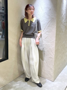 「LOWRYS FARM（ローリーズファーム）のLFガラトートBAG 284403（トートバッグ、その他）」を使った、MIKAさん（レディース・165cm）の春コーディネート