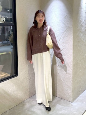 「LOWRYS FARM（ローリーズファーム）のアイテム（ハンドバッグ）」を使った、MIKAさん（レディース・165cm）の秋コーディネート