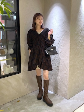 「アイテム（キャミソール）」を使った、MIKAさん（レディース・165cm・20代）の秋コーディネート