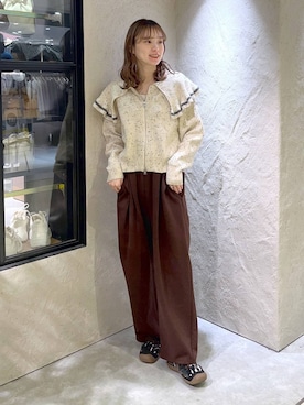 「アイテム（スウェットパンツ）」を使った、MIKAさん（レディース・165cm・20代）の冬コーディネート