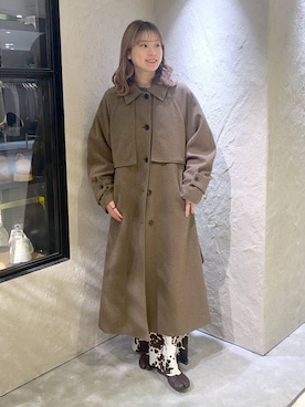 「アイテム（ステンカラーコート）」を使った、MIKAさん（レディース・165cm・20代）の秋コーディネート