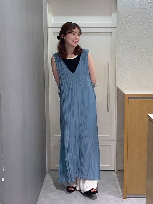 セール】クリンクルリボンワンピース 323532（ワンピース）｜LOWRYS