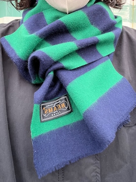 「BEAMS（ビームス）のアイテム（マフラー）」を使った、riaさん（レディース・167cm）の冬コーディネート