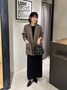 低身長サイズあり】2SET Uネックワンピースを使った人気