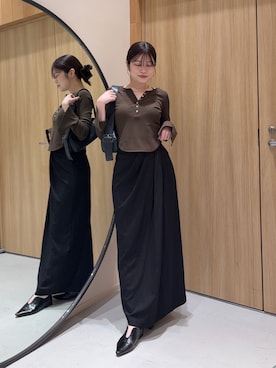 「CAPRICIEUX LE'MAGE（カプリシューレマージュ）のアイテム（トートバッグ）」を使った、mashilemageさん（レディース・164cm）の夏コーディネート