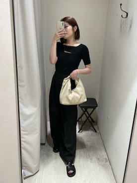 「アイテム（バッグ）」を使った、mashilemageさん（レディース・164cm）の夏コーディネート