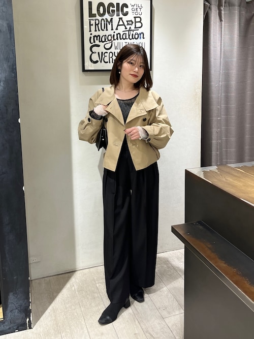 サイズ展開あり】ショートトレンチコート（トレンチコート
