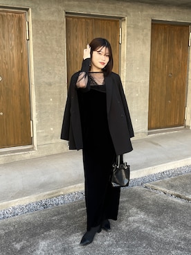 「およばれコーデ」｜mashilemageさん（レディース・164cm）の冬コーディネート