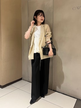 「アイテム（テーラードジャケット）」を使った、mashilemageさん（レディース・164cm）の秋コーディネート