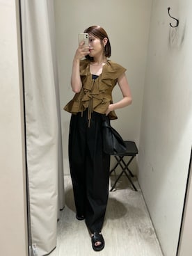 「CAPRICIEUX LE'MAGE（カプリシューレマージュ）のアイテム（ハンドバッグ）」を使った、mashilemageさん（レディース・164cm）の夏コーディネート