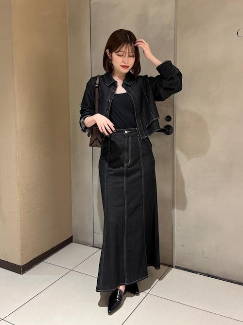 セットアップ対応】コットンクロップシャツ（シャツ/ブラウス