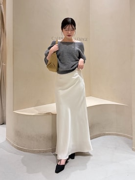 「CAPRICIEUX LE'MAGE（カプリシューレマージュ）のアイテム（トートバッグ）」を使った、mashilemageさん（レディース・164cm）の秋コーディネート