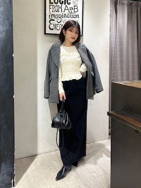 「アイテム（その他アウター）」を使った、mashilemageさん（レディース・164cm・20代）の冬コーディネート