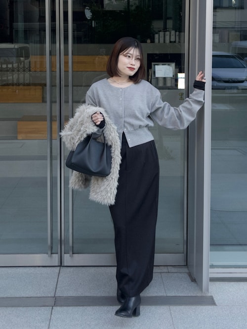 ダンボールタックスリーブカーディガン