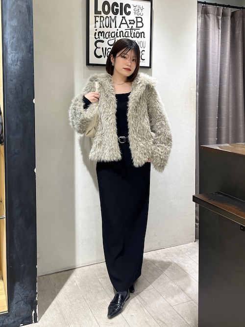 セール】【サイズ展開あり/軽量】MIXファースタンドカラーコート