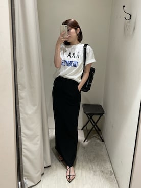 「アイテム（スカート）」を使った、mashilemageさん（骨格ストレート・レディース・164cm）の夏コーディネート