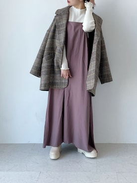 「SLURR（スラ―）のアイテム（その他アウター）」を使った、SLURR(スラー)OFFICIALさん（レディース・156cm）の秋コーディネート
