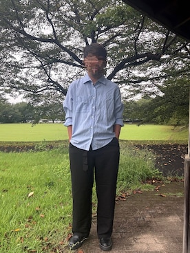「アイテム（ドレスシューズ）」を使った、Ryoさん（メンズ・172cm）の秋コーディネート