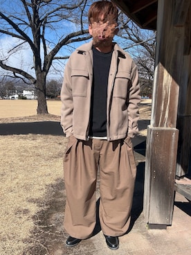 「soerte（ソエルテ）のアイテム」を使った、Ryoさん（メンズ・172cm）の冬コーディネート