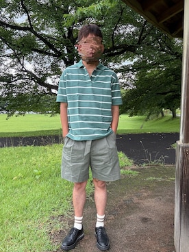 「leline（リライン）のアイテム」を使った、Ryoさん（メンズ・172cm）の夏コーディネート