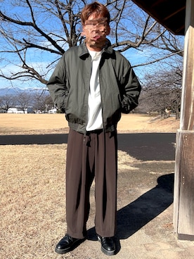 「アイテム（その他アウター）」を使った、Ryoさん（メンズ・172cm）の冬コーディネート