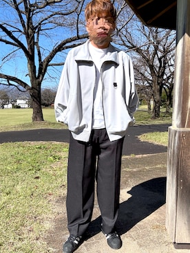 「アイテム（ジャージ）」を使った、Ryoさん（メンズ・172cm）の秋コーディネート