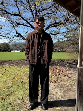 「GILDAN（ギルダン）のアイテム」を使った、Ryoさん（メンズ・172cm）の秋コーディネート