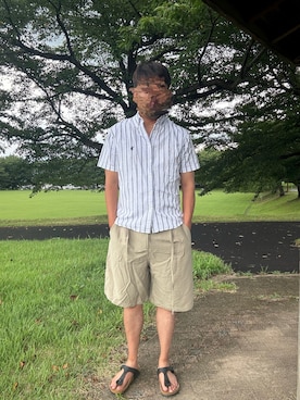 「leline（リライン）のアイテム」を使った、Ryoさん（メンズ・172cm）の夏コーディネート
