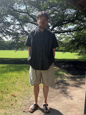 「leline（リライン）のアイテム」を使った、Ryoさん（メンズ・172cm）の夏コーディネート