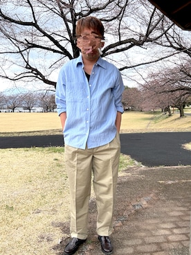 「Eddie Bauer（エディーバウアー）のアイテム」を使った、Ryoさん（メンズ・172cm）の春コーディネート