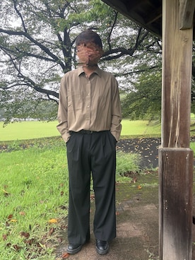 「アイテム（ドレスシューズ）」を使った、Ryoさん（メンズ・172cm）の秋コーディネート