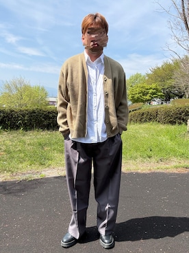 「WYM LIDNM（ウィム バイ リドム）のアイテム」を使った、Ryoさん（メンズ・172cm）の春コーディネート