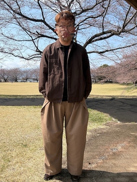 「soerte（ソエルテ）のアイテム」を使った、Ryoさん（メンズ・172cm）の春コーディネート